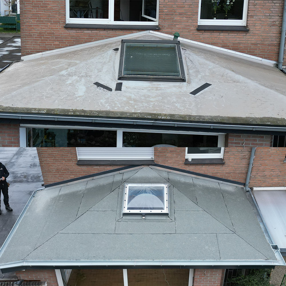 Flachdach energetische Erneuerung, Dachdecker